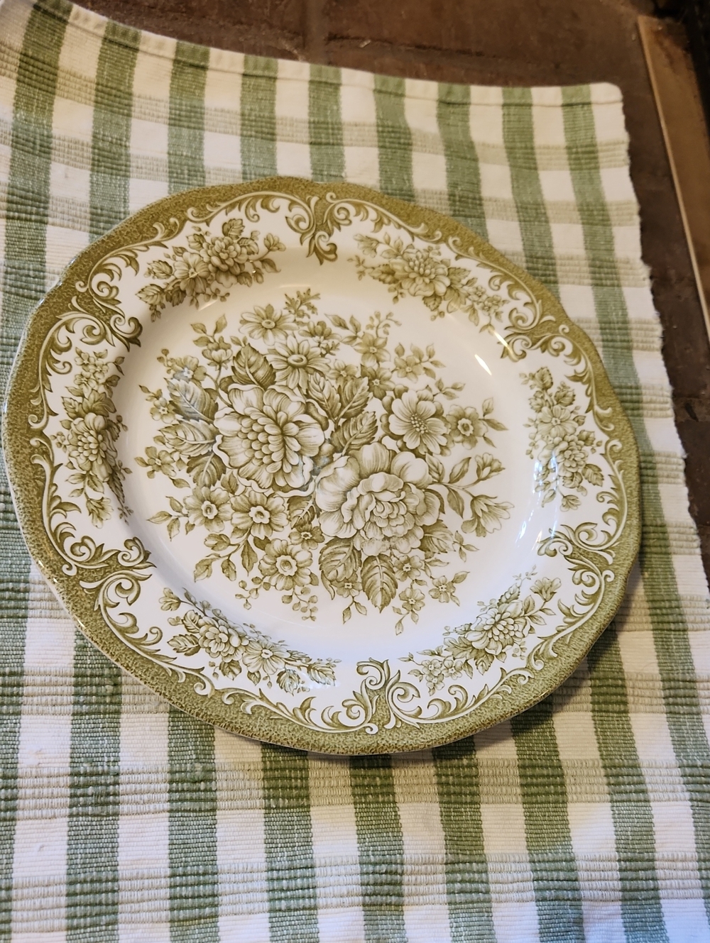 Royal Stafforshire Dinner Plate Avondalr Ironstone Pattern Vintage Cottagecore